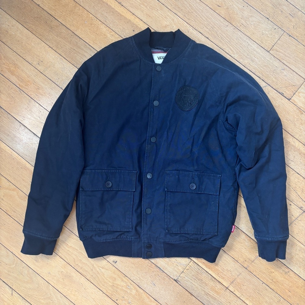 Vans x Independent Truck Co Bomber Jacket Medium Black 2014 Skate Collab